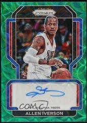 Allen Iverson [Choice Green Prizm] #SG-AIV Basketball Cards 2021 Panini Prizm Signatures Prices