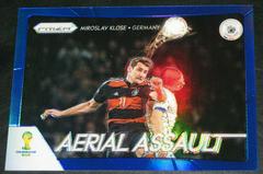 Miroslav Klose [Blue Prizm] Soccer Cards 2014 Panini Prizm World Cup Aerial Assault Prices
