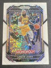 LeBron James [White Sparkle] Basketball Cards 2022 Panini Prizm Monopoly Prices