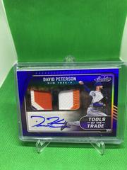 David Peterson [Spectrum Blue] #TT2S-DP Baseball Cards 2022 Panini Absolute Tools of the Trade 2 Swatch Signatures Prices