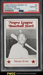 Monte Irvin #6 Baseball Cards 1986 Fritsch Negro League Baseball Stars Prices