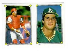 Bo Diaz, Jose Canseco Baseball Cards 1987 O Pee Chee Stickers Prices