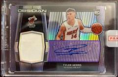 Tyler Herro [Electric Etch Purple] #RA-THR Basketball Cards 2019 Panini Obsidian Rookie Autographs Prices