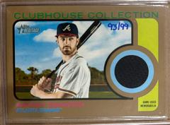 Dansby Swanson [Gold] Baseball Cards 2022 Topps Heritage Clubhouse Collection Relics Prices