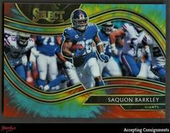 Saquon Barkley [Tie-Dye Prizm] Football Cards 2020 Panini Select Snapshots Prices