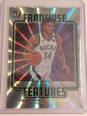 Giannis Antetokounmpo [Purple Laser] #17 Basketball Cards 2020 Donruss Franchise Features Prices
