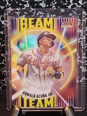 Ronald Acuna Jr. [Orange] Baseball Cards 2022 Stadium Club Chrome Beam Team Prices