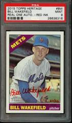 Bill Wakefield [Red Ink] #BW Baseball Cards 2015 Topps Heritage Real One Autographs Prices