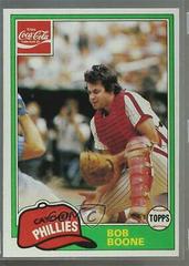 Bob Boone #1 Baseball Cards 1981 Coca Cola Prices