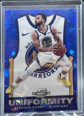 Stephen Curry [Blue Cracked Ice] #33 Basketball Cards 2019 Panini Contenders Optic Uniformity Prices