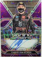 Christian Eckes [Purple Velocity] #S-CE Racing Cards 2021 Panini Prizm Signing Sessions Prices