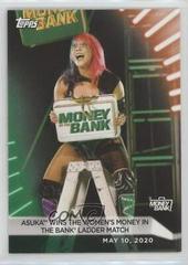 Asuka Wins the Women's Money in the Bank Ladder Match [Green] Wrestling Cards 2021 Topps WWE Women's Division Prices