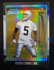 Derek Combs [Gold Refractor] #121 Football Cards 2001 Bowman Chrome Prices