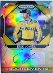 Erik Jones #E-EJ Racing Cards 2020 Panini Prizm Nascar Endorsements Autographs Prices