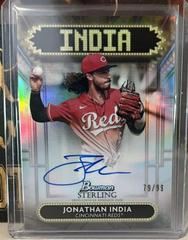 Jonathan India Baseball Cards 2022 Bowman Sterling Signage Autographs Prices