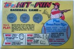 Hit to Win [Baseball Game Card] Baseball Cards 1981 Topps Prices