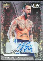 CM Punk [Pyro Autograph] Wrestling Cards 2022 Upper Deck AEW Prices