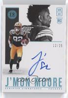 J'MON MOORE Football Cards 2018 Panini Encased Prices