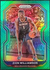Zion Williamson [Green Prizm] #185 Basketball Cards 2020 Panini Prizm Prices
