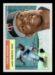 Torii Hunter [Black Refractor] Baseball Cards 2005 Topps Heritage Chrome Prices