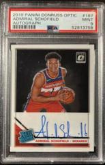 Admiral Schofield [Autograph Holo] #187 Basketball Cards 2019 Panini Donruss Optic Prices