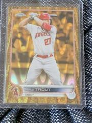 Mike Trout [RayWave Gold] #1 Baseball Cards 2022 Topps Gilded Collection Prices