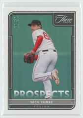 Nick Yorke #P-18 Baseball Cards 2022 Panini Three and Two Prospects Prices