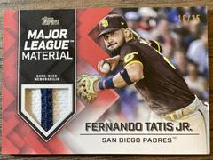 Fernando Tatis Jr. [Series 2 Red] #MLM-FT Baseball Cards 2022 Topps Major League Material Relics Prices