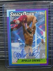 Apollo Crews [Purple] #A-AC Wrestling Cards 2021 Topps Heritage WWE Autographs Prices