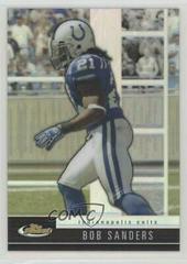 Bob Sanders [Black Refractor] #100 Football Cards 2008 Topps Finest Prices