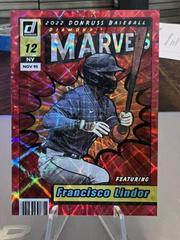 Francisco Lindor [Red] #M-10 Baseball Cards 2022 Panini Donruss Marvels Prices