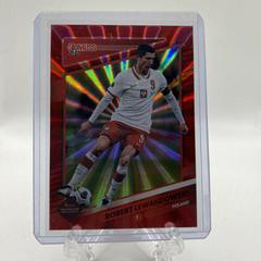 Robert Lewandowski [Red Laser] #108 Soccer Cards 2021 Panini Donruss Road to Qatar Prices