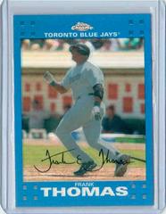 Frank Thomas [Blue Refractor] #116 Baseball Cards 2007 Topps Chrome Prices