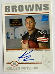 Kellen Winslow Football Cards 2004 Topps Rookie Premiere Autograph Prices