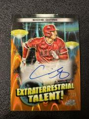 Shohei Ohtani [Orange Galactic] #ETA-SO Baseball Cards 2023 Topps Cosmic Chrome Extraterrestrial Talent Autographs Prices