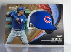 Nico Hoerner [Gold] #BH-NH Baseball Cards 2022 Topps Batting Helmet Relic Prices