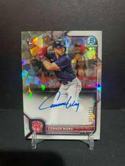 Connor Wong [Atomic Refractor] Baseball Cards 2022 Bowman Chrome Rookie Autographs Prices