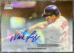 Wade Boggs [Autograph Refractor] #SCC-166 Baseball Cards 2018 Stadium Club Chrome Prices