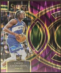 Chris Livingston [Flash Purple Prizm] #107 Basketball Cards 2023 Panini Select Prices