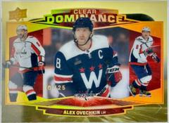 Alex Ovechkin [Gold Spectrum] Hockey Cards 2022 Upper Deck Clear Dominance Prices