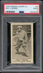Geo. J. Burns Baseball Cards 1916 Famous & Barr Co Prices