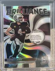 Derek Carr [Nebula] #BRL-DCA Football Cards 2022 Panini Spectra Brilliance Prices