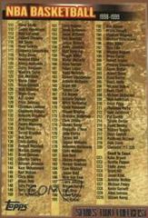 Checklist #220 Basketball Cards 1998 Topps Prices