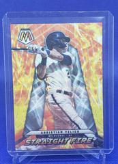 Christian Yelich [White] #Sf-4 Baseball Cards 2022 Panini Mosaic Straight Fire Prices