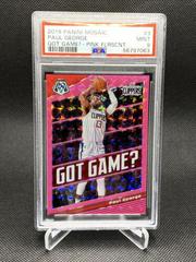 Paul George [Pink Fluorescent] #3 Basketball Cards 2019 Panini Mosaic Got Game Prices