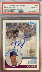 Kris Bryant #FFA-KB Baseball Cards 2017 Topps Archives Fan Favorites Autographs Prices