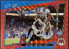 D'Andre Swift [Red] Football Cards 2022 Panini Mosaic Bang Prices