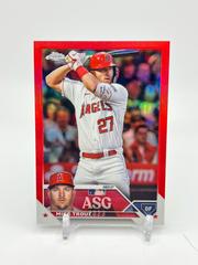 Mike Trout [Red] Baseball Cards 2023 Topps Chrome Update All Star Game Prices