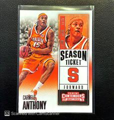 Carmelo Anthony #15 Basketball Cards 2016 Panini Contenders Draft Picks Prices