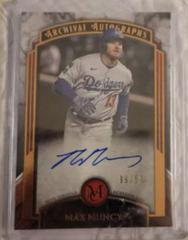 Max Muncy [Copper] #AA-MM Baseball Cards 2022 Topps Museum Collection Archival Autographs Prices